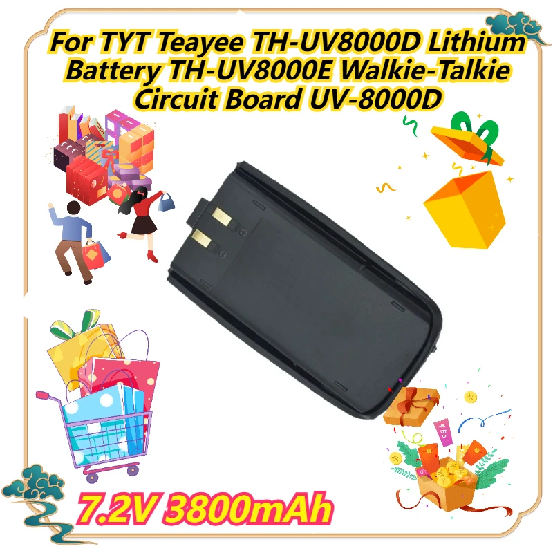 

7.2V 3800mAh For TYT Teayee TH-UV8000D Lithium Battery TH-UV8000E Walkie-Talkie Circuit Board UV-8000D