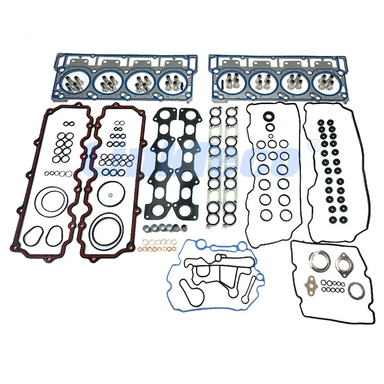 Parti del motore Set guarnizioni completo per Ford F-250 F-350 E-350 E-450 F-550 Escursion 2003-2010 6.0 L V8 DIESEL OHV Turbocompresso