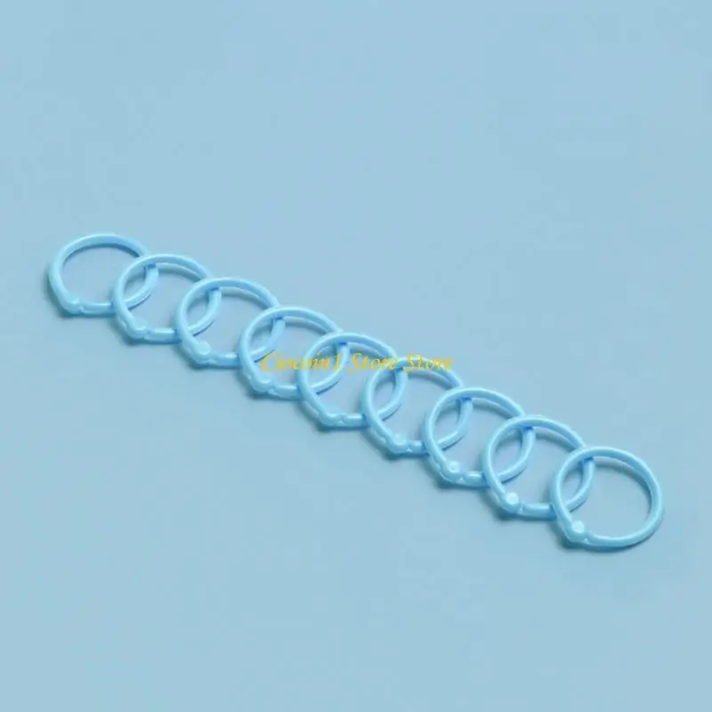 Loose Leaf Binder Rings for Keychains,Card Rings,Clip Rings for Book Rings,School,Home or Office Flexible Binder Rings