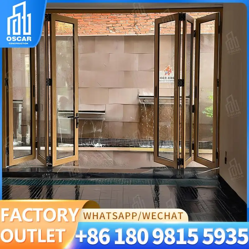 

Customizable European Style Bifold Door for Commercial Spaces Factory Direct Supply Bifold Door