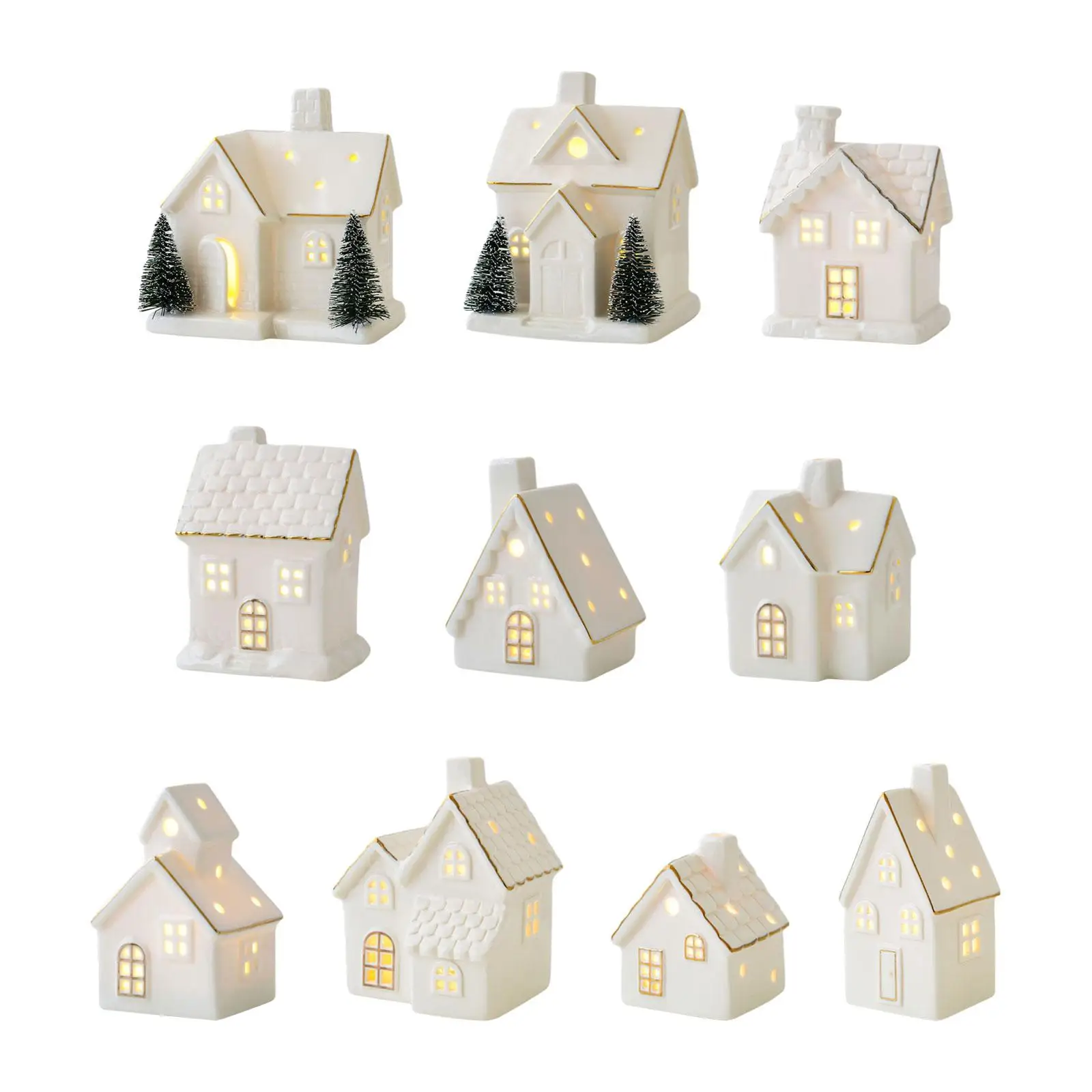 

Tabletop Figurine Sculpture Christmas Decoration for Party Christmas Desktop