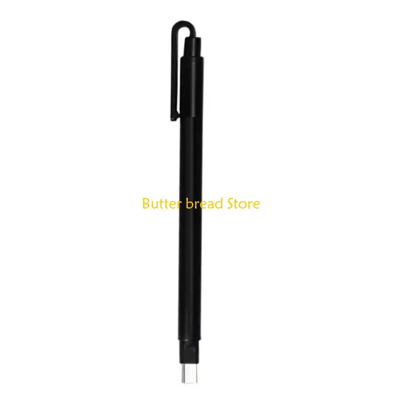 W89C Pencil Erasers Mechanical Eraser Pen Art Eraser Square & Round Tip Artist Eraser Pen Eraser for Drawing
