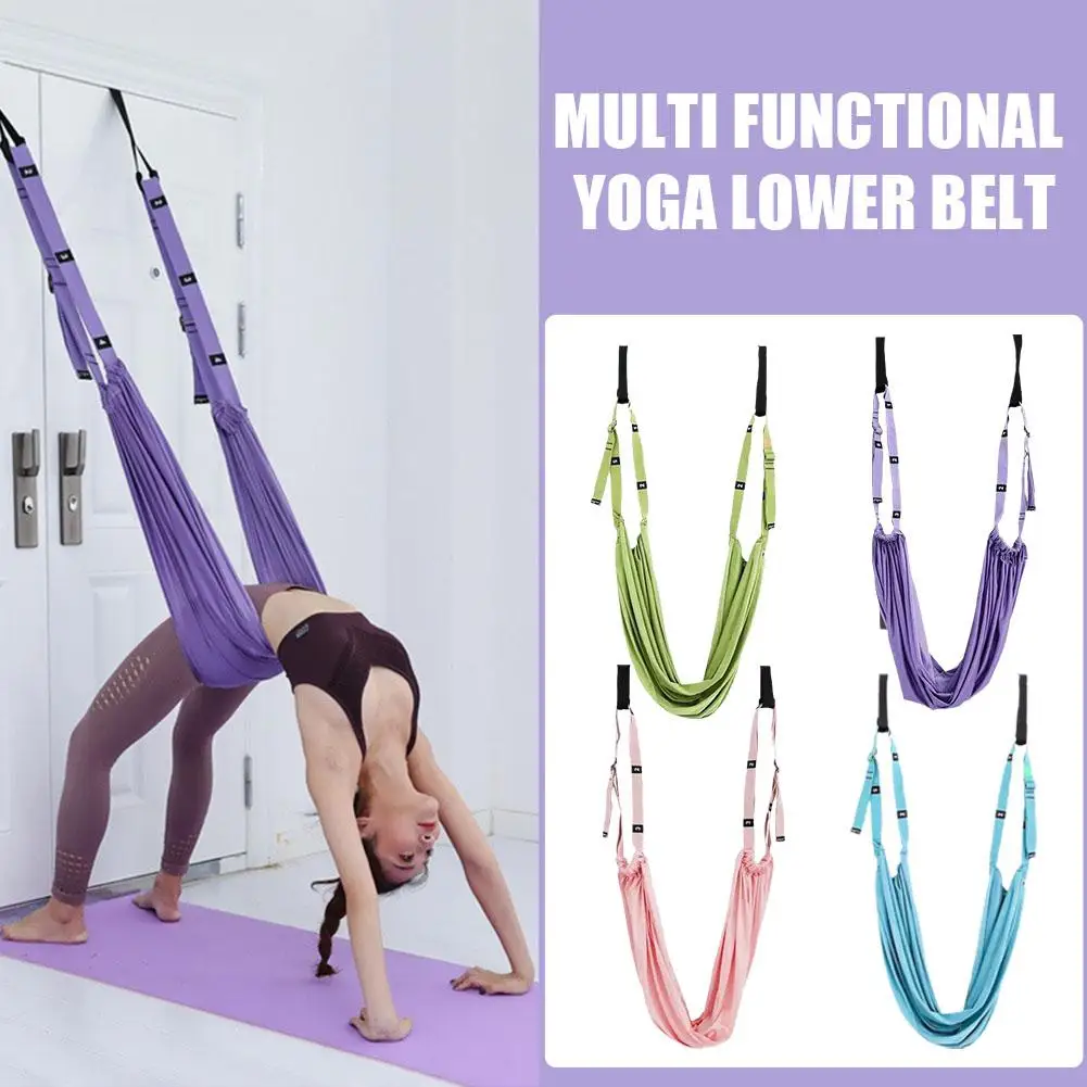 

Multi Functional Yoga Lower Belt Polyester Adjustable Stretching Flexibility Inversion Anti-Gravity Women Strap Yoga Gym Sw I0Y6