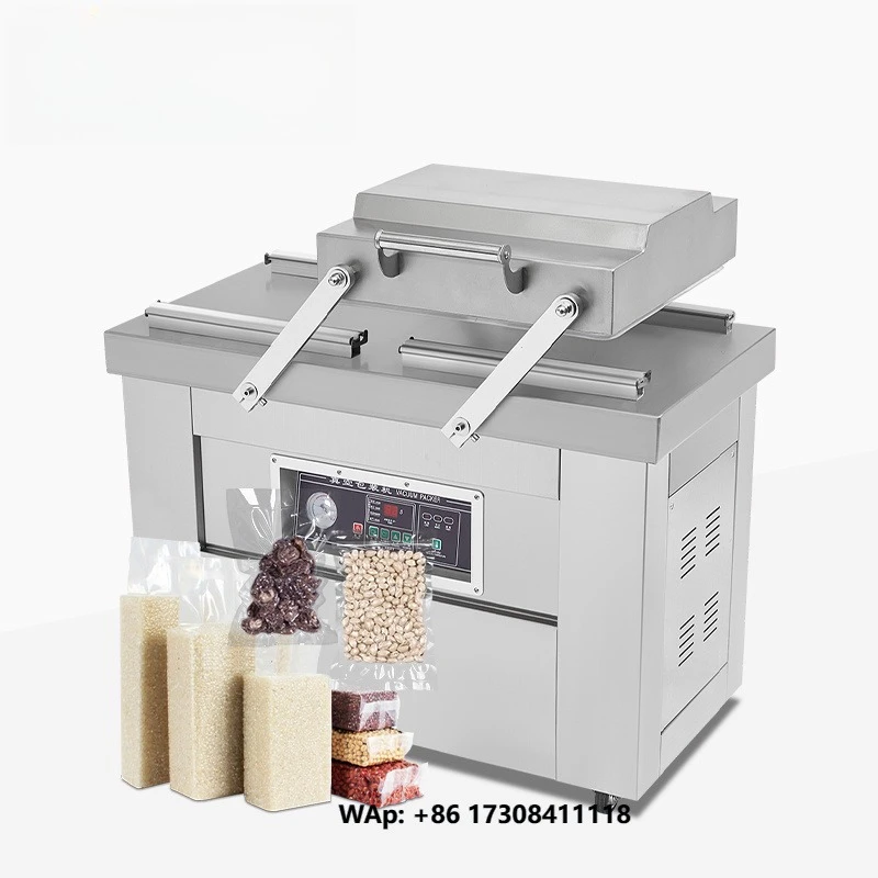 Dz400/SA Electric Double Chamber Vacuum Sealer Meat and Food Packaging Machine Pouch Driven by Manufacturers