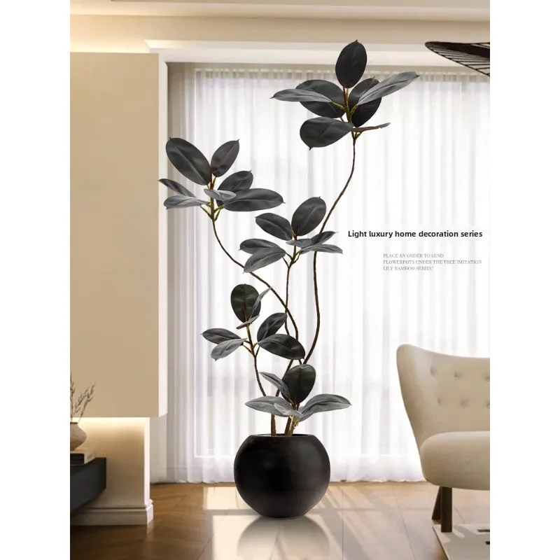 Kong simulation green plant high sense living room decoration floor ornament indoor large potted plant fake tree bionic plant