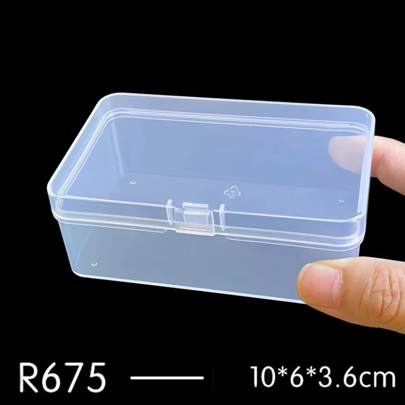 Mini Plastic Box Rectangular Box Translucent Box Packing Box Storage Box Dustproof Durable Strong Jewelry Storage Case Container