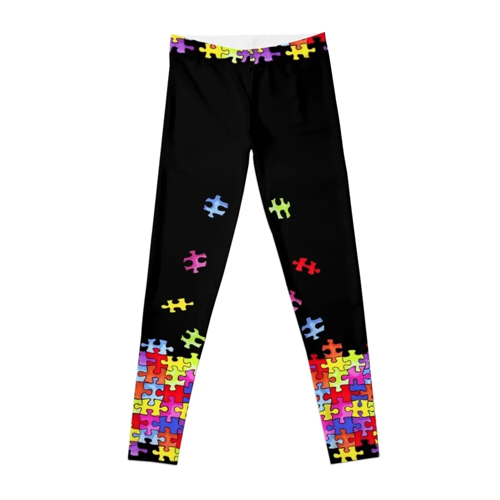 

autism puzzle pieces Leggings fitness set gym Sports pants for gym clothing sports for gym Womens Leggings