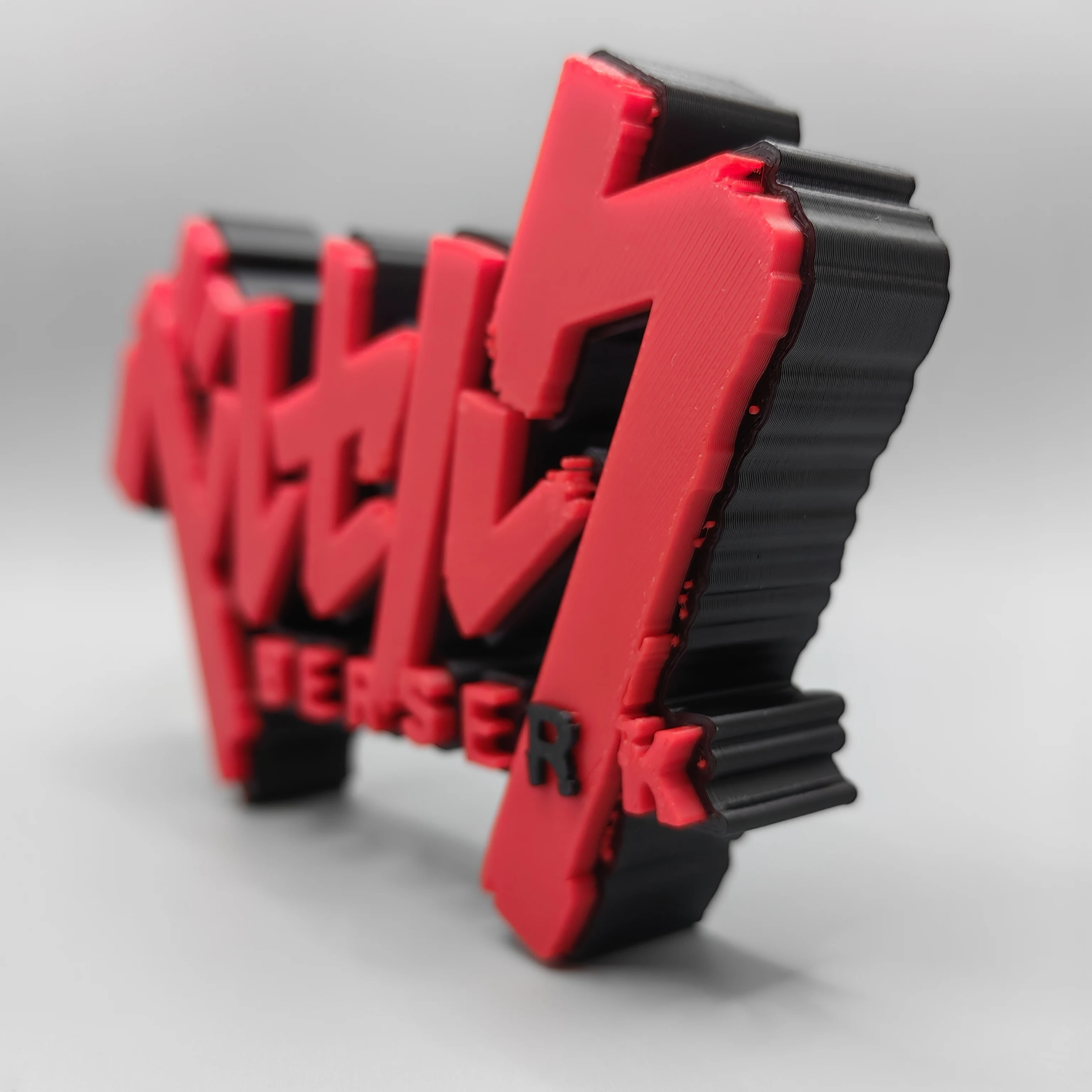 Anime Berserk 3d Printing Three-Dimensional Font Standing Sign Logo Nameplate Desktop Decoration Model Toy Gift