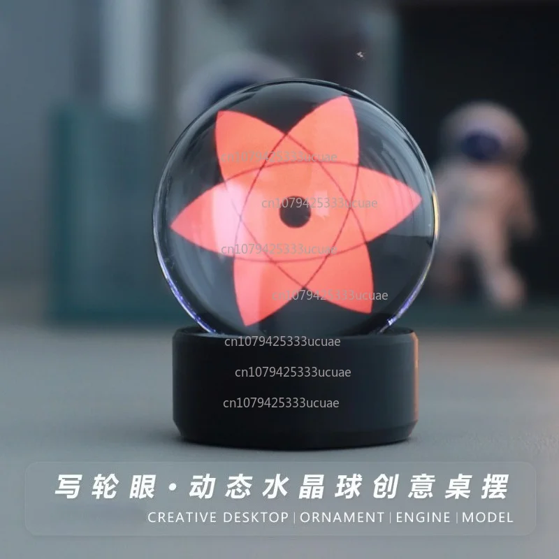 Tabletop ornament, creative, kaleidoscope writing wheel eye with LED music rhythm display