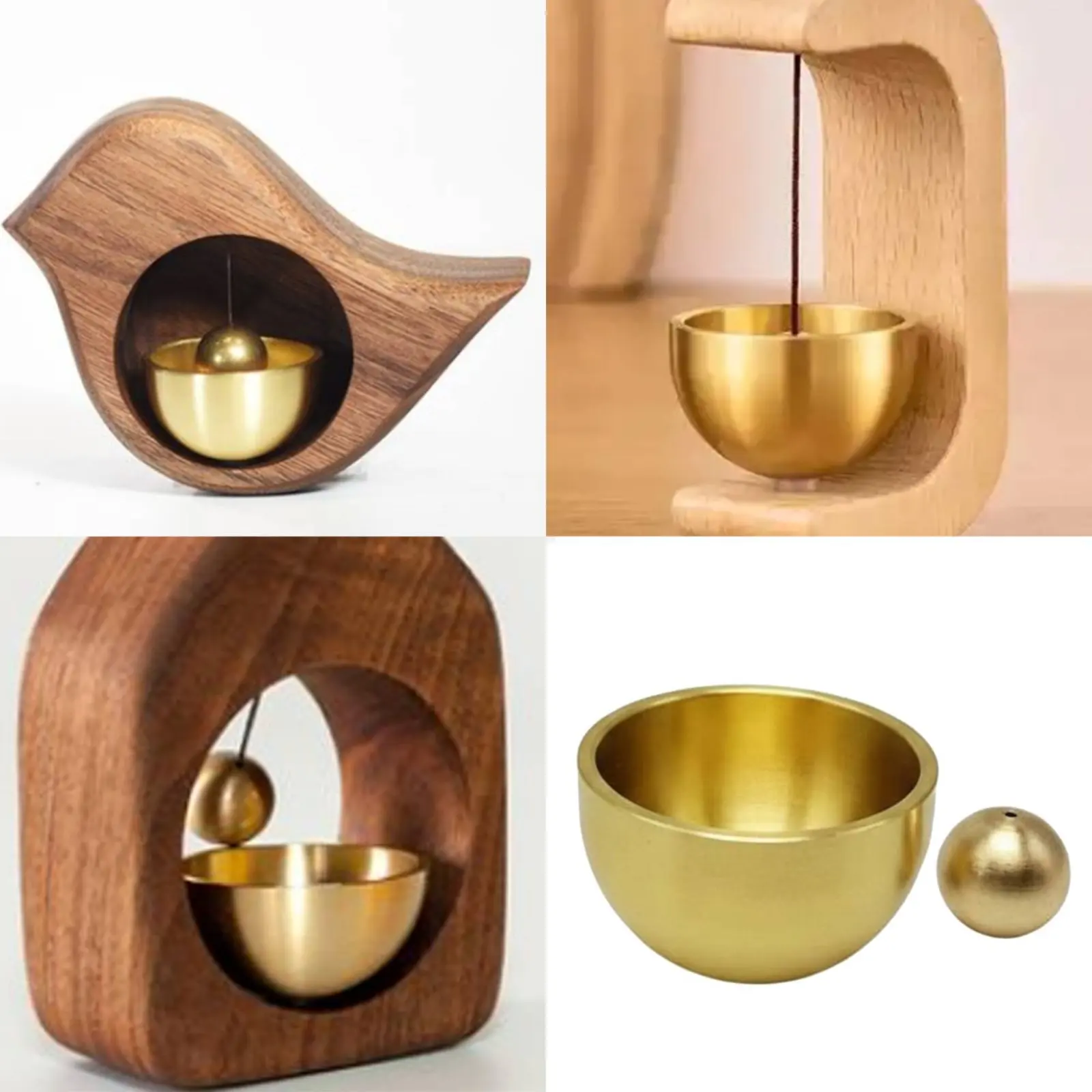 Japanese Design Door Tone Minimalist Design Brass Chime Japanese Design Wind Tone Pleasant Sound Brass Shopkeeper's Chime