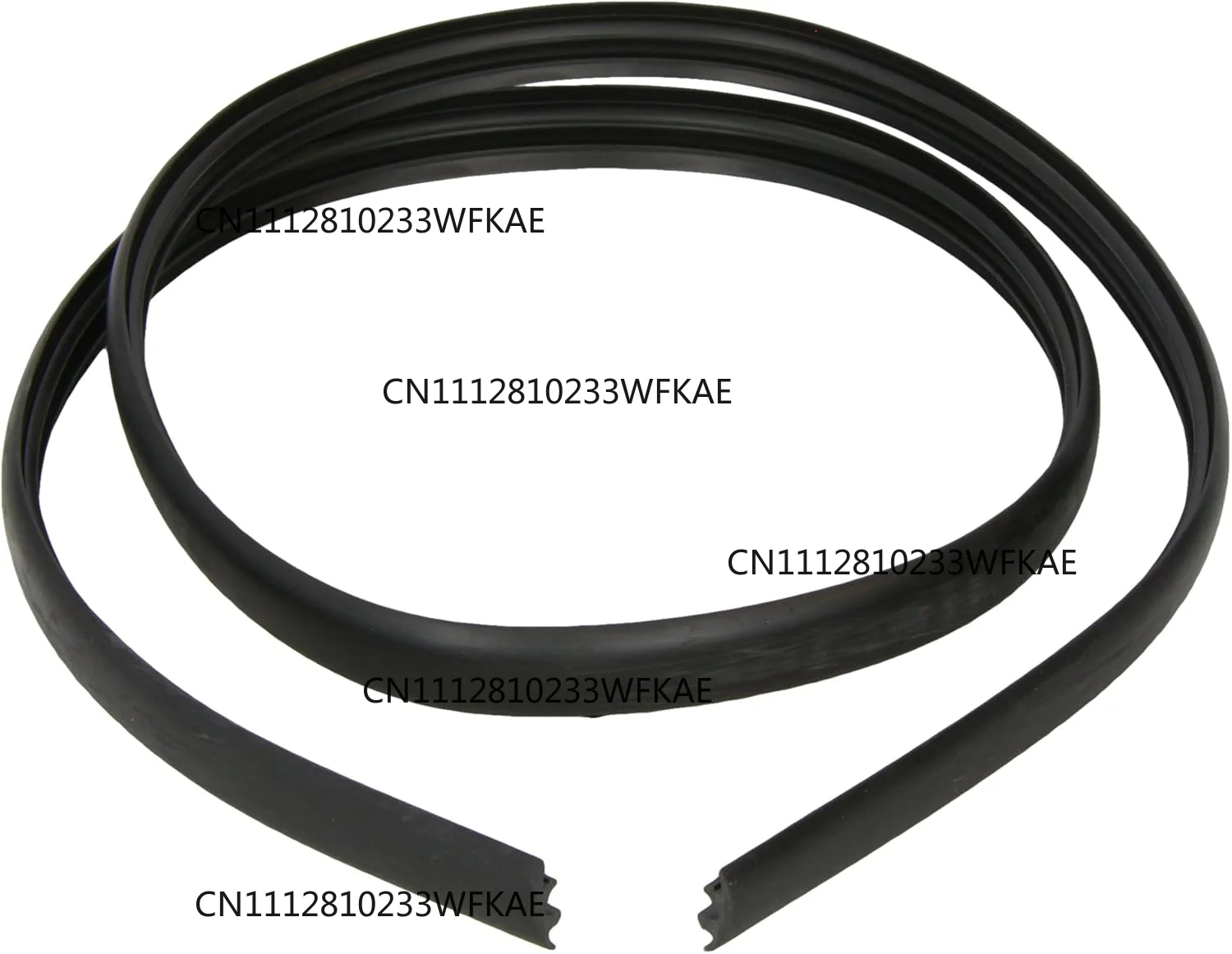 2PCS1.5mT groove sealing strip is suitable for THULE and other brands of luggage racks, cross bar sealing strip, roof rack