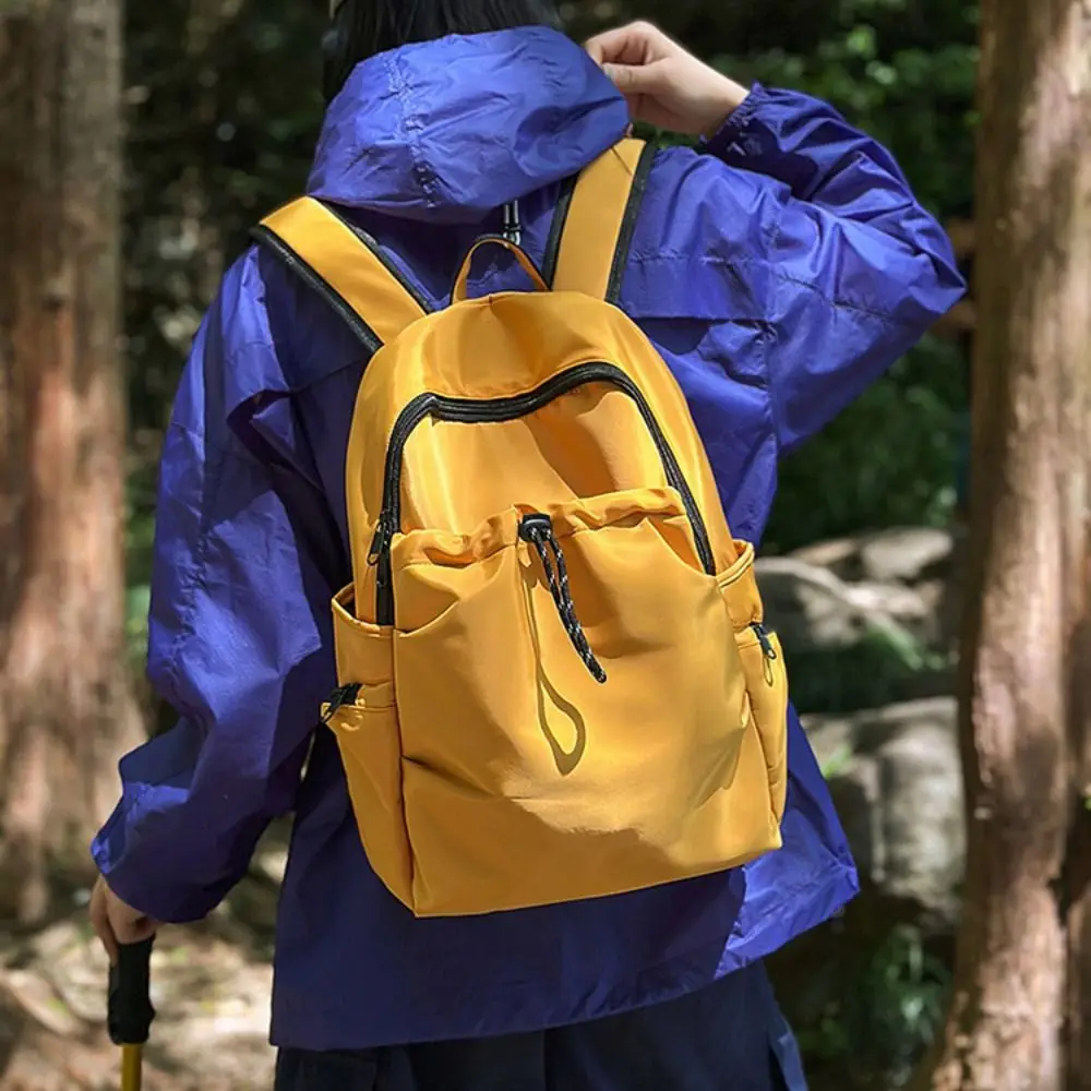 

Маленькая упаковка, спортивный нейлоновый рюкзак, однотонная сумка, однотонная сумка на плечо, спортивный повседневный рюкзак в корейском стиле, уличный рюкзак