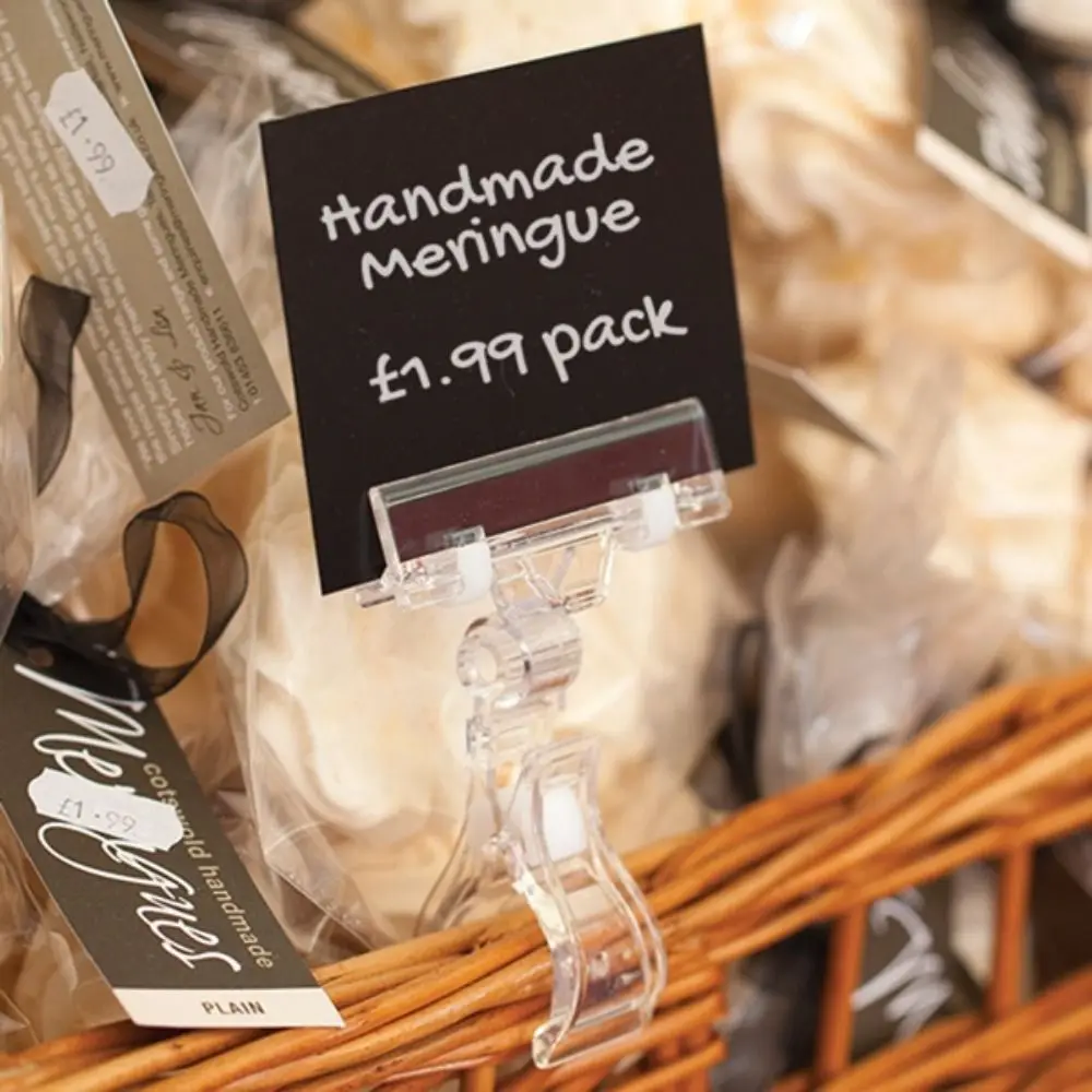 Multifunctional Adjustable Photo Clip Holder Multi-size Transparent Postcard Holder Product Label Rack School Office