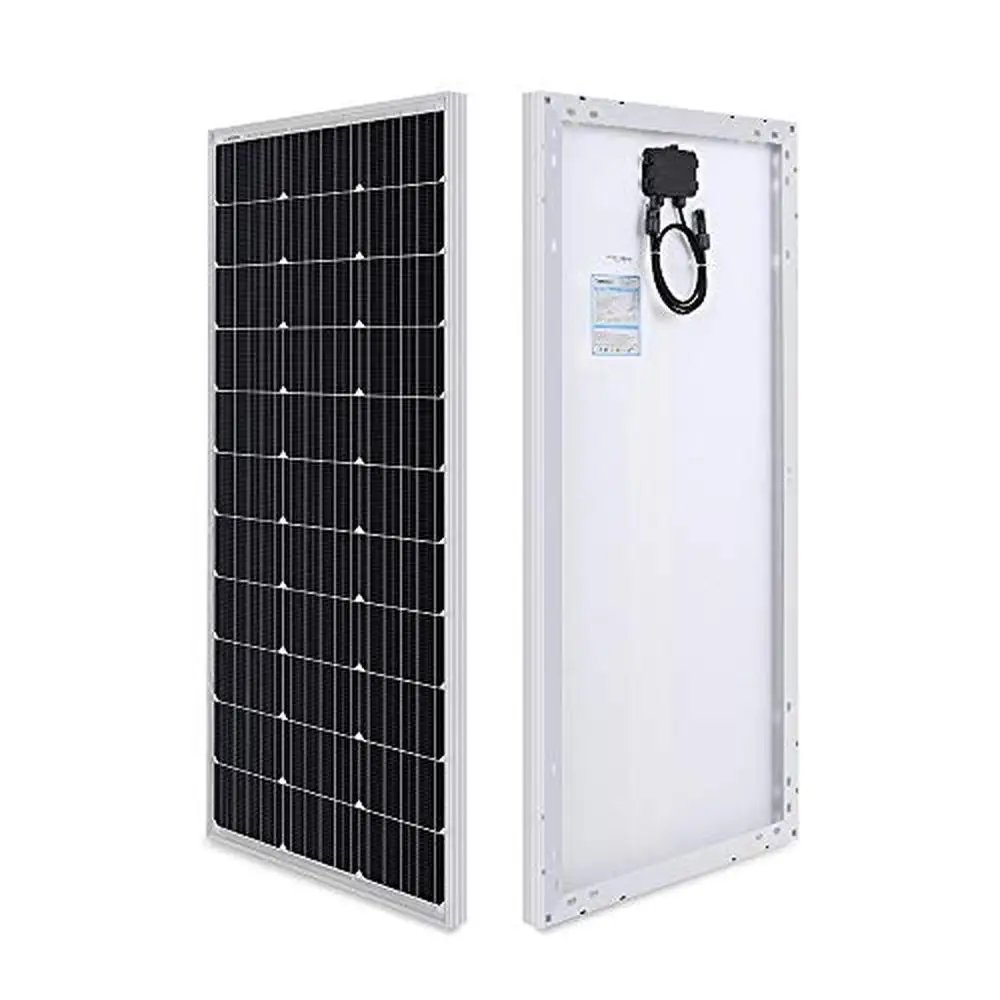 200W 12V Solar Panel Starter Kit with MPPT Charge Controller/Z Brackets/Cable Efficient & Expandable