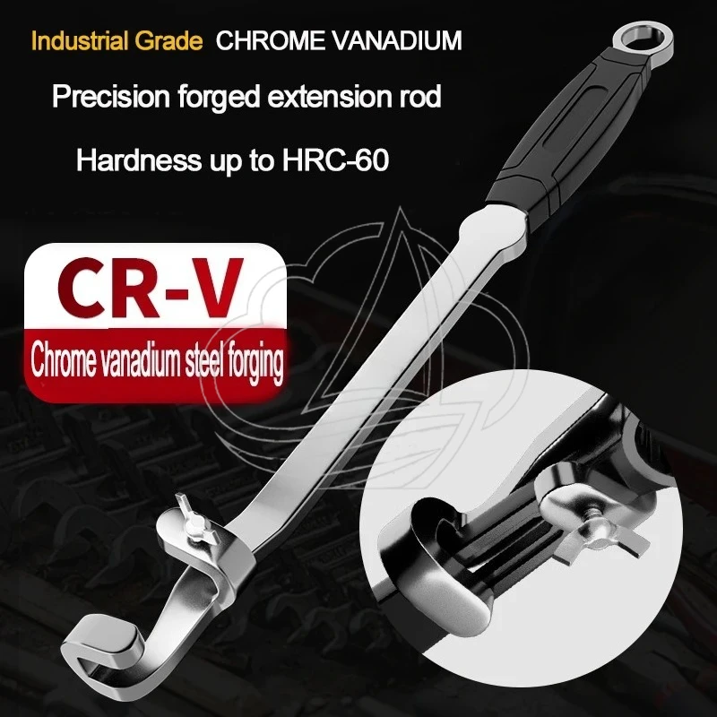 15 Inch Wrench Extender Tool Bar Chrome Vanadium Steel Universal Extension Tool