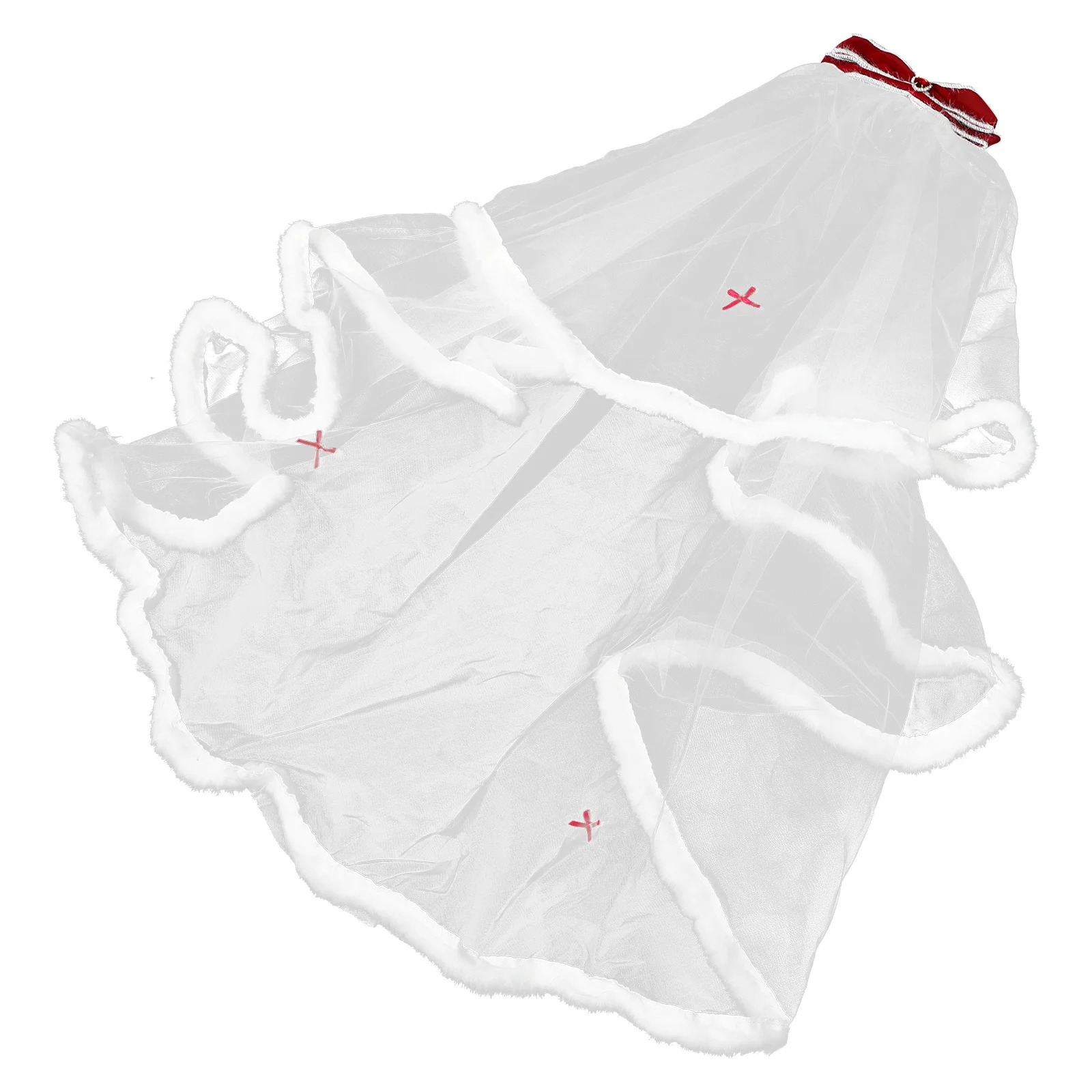 فراشة القوس الحجاب الزفاف الحجاب القصير العروس الزفاف الشعر التبعي العازبة حفلة لصالح تول اللؤلؤ خوذة أنيقة #6