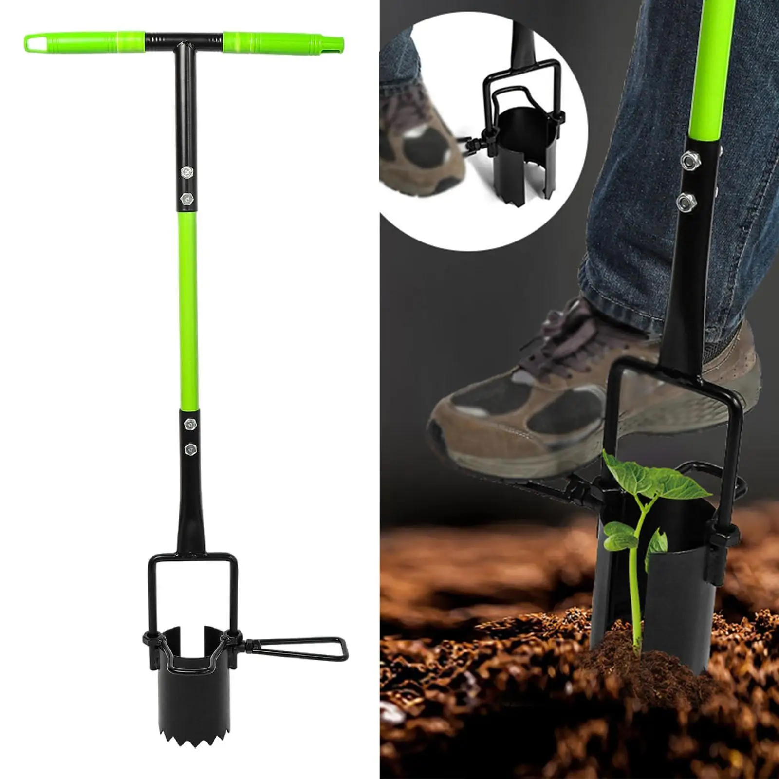 Bulb Planter Tool Multifunctionele handmatige zaailingtransplanter voor het graven van gaten om groenten te planten van planten