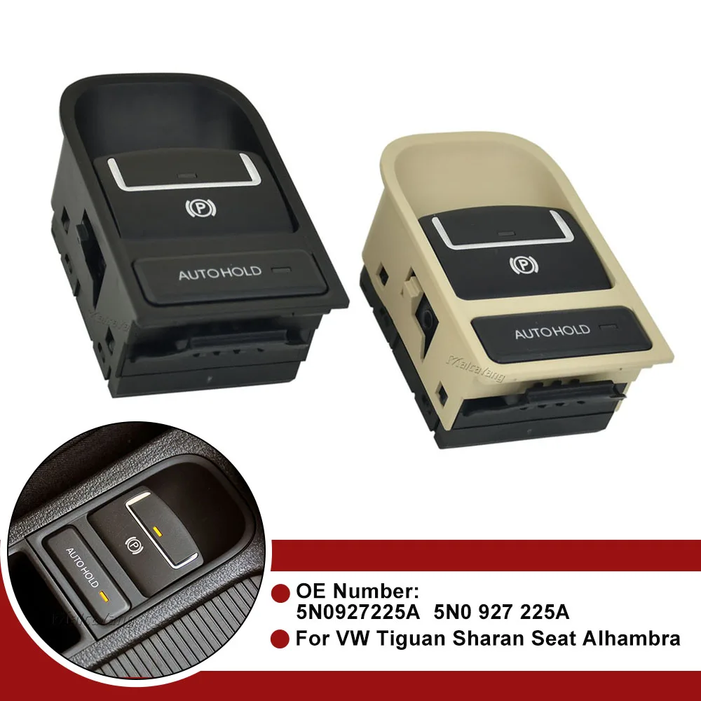 Elektronischer hand brems schalter handbremse 5 n0927225a für vw tiguan 2008 2009 2010 2012 2013 2014 2015 2017, sharan sitz