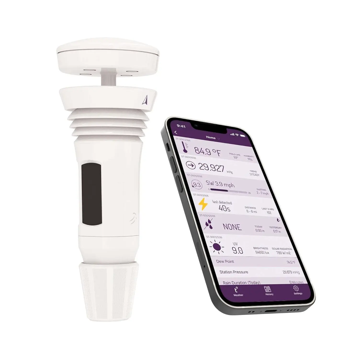 Built-in Wind Meter, Rain Gauge, and Accurate Weather Forecasts