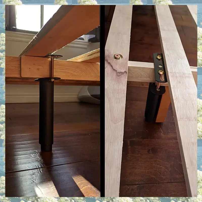 

Новинка-2 шт., регулируемые металлические опорные ножки каркаса кровати, центральные планки каркаса кровати, тяжелые опорные ножки, запасные части (7-13,5 дюймов)