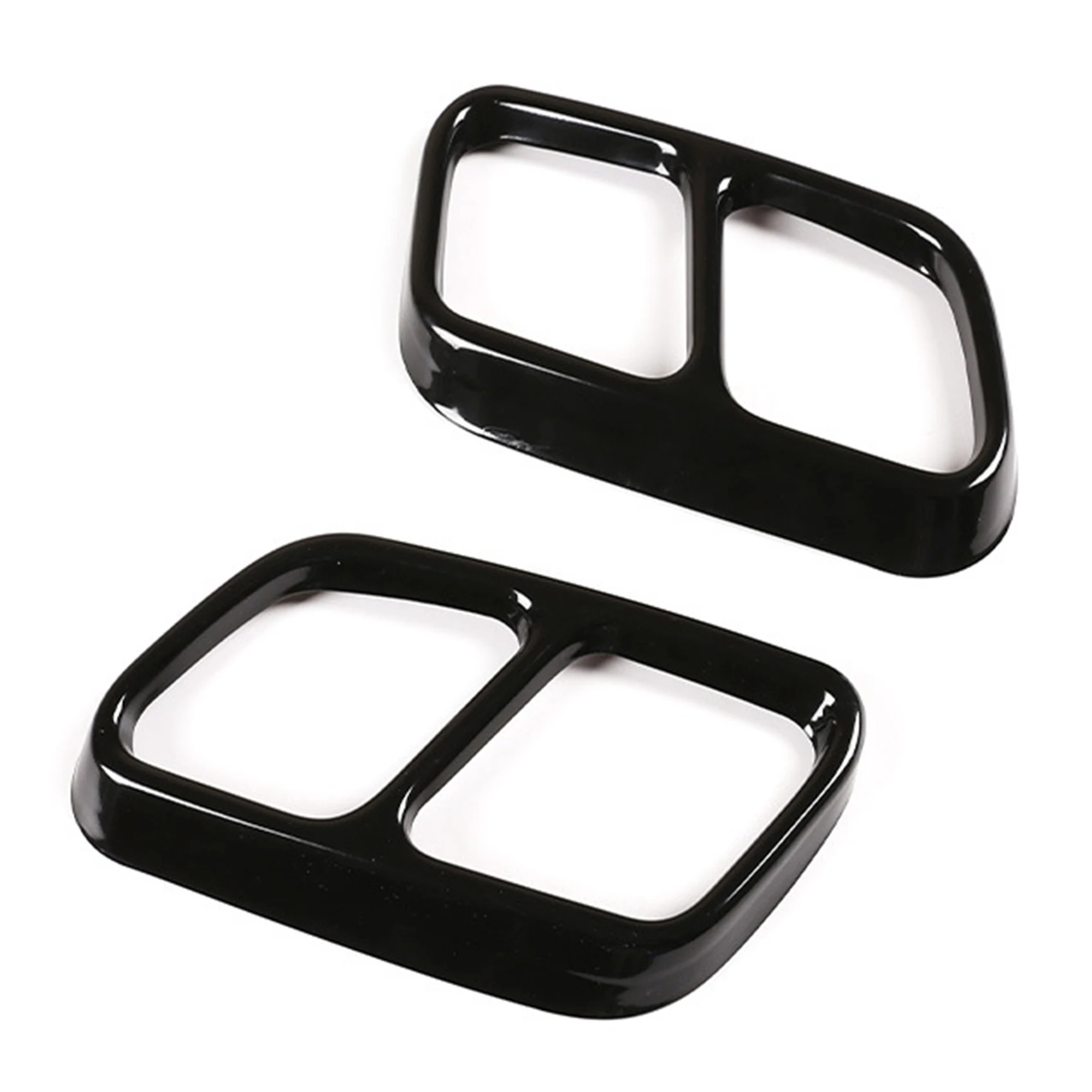 

Для CLS W218 2012-2017 черная наклейка на крышку выхлопной трубы из нержавеющей стали, автомобильные аксессуары-AS55