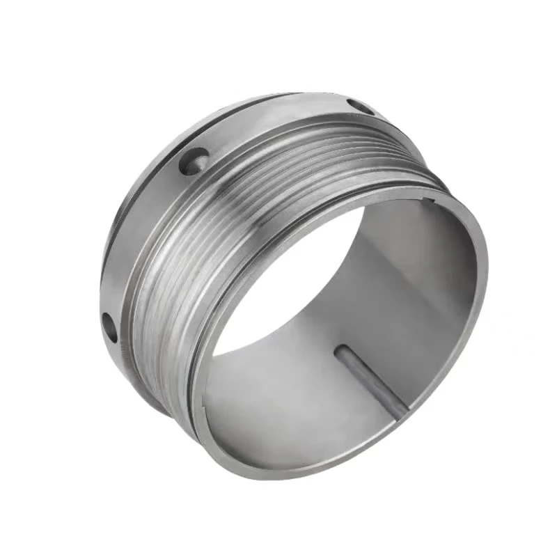 CNC machined custom 304 stainless steel vacuum bellows elastic element