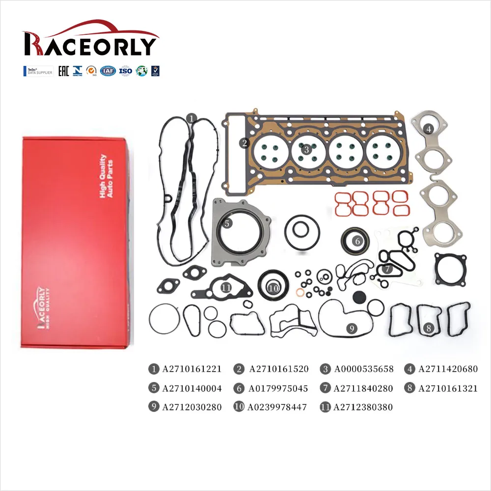 RACEORLY Engine Rebuild Kit Piston STD For Mercedes-Benz C200 W204 W212 M271 1.8