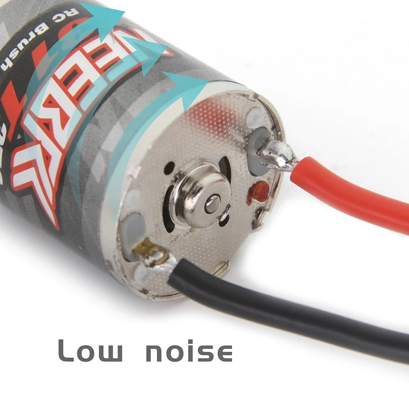 NEEBRC 370 380 390 محرك زاحف من الفولاذ المقاوم للصدأ لـ 1/10 1/12 1/14 1/16 1/24 Monster AXIAL SCX24 B17 TAM54393 TRX 7075