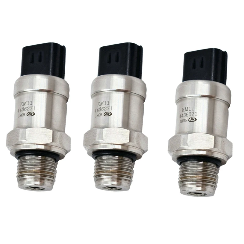 

3X Excavator Pressure Sensor For Hitachi EX200-2/3 EX300 2/3 4436271 KM16-S13 44-36-271