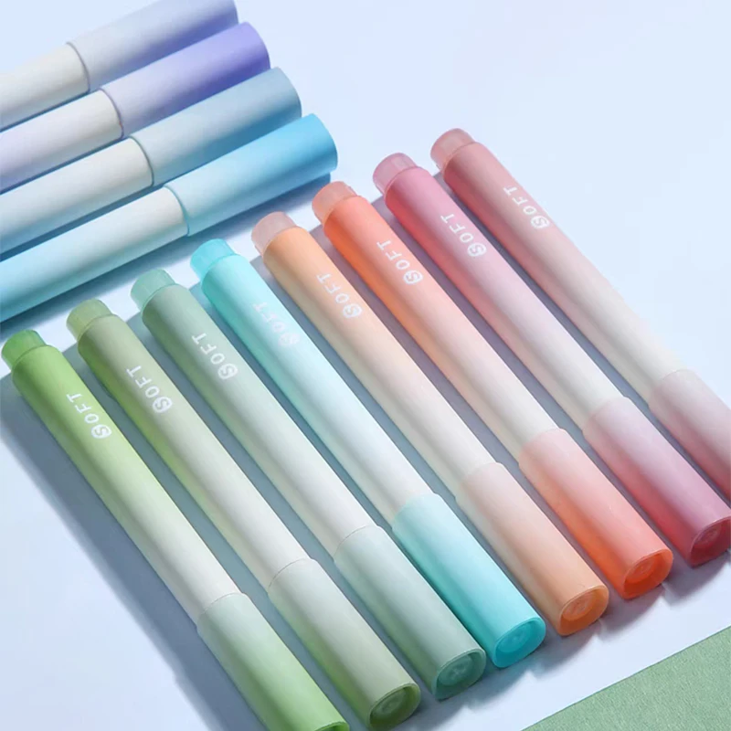 12 Pcs Colored Eye Highlighters with 4mm Wide Tip. Suitable for School Student Ledger, Marking, Drawing, Doodling