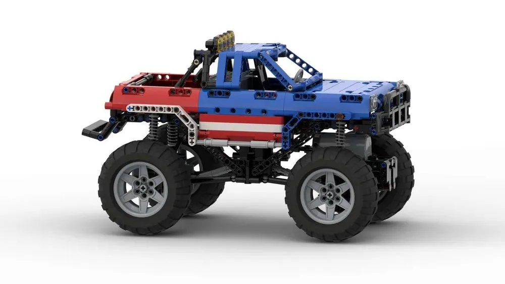 

Building Blocks Boys Toys MOC Monster Truck MK4 Model Car Creative Christmas Gift for Kids