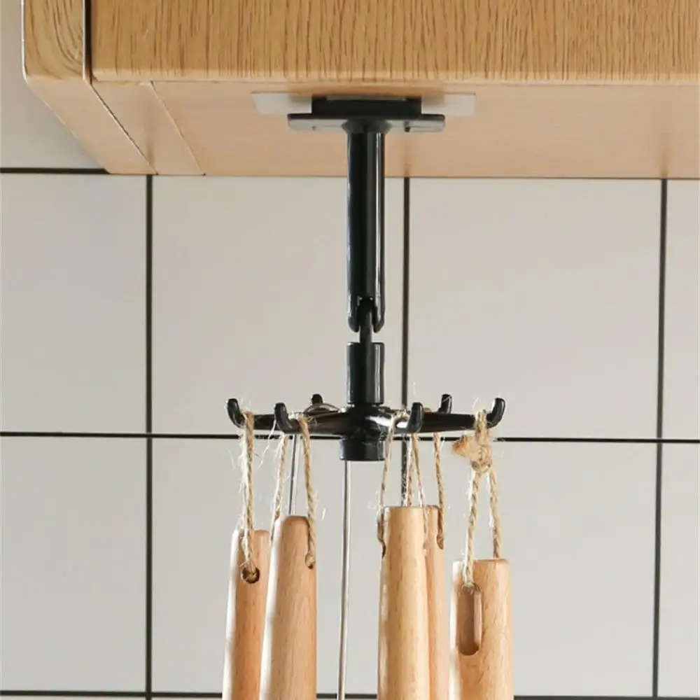 Kitchen Hook Multi-Purpose Hooks 360 Degrees Rotated Rotatable Rack For Organizer And Storage Spoon Hanger For Kitchen Gadgets