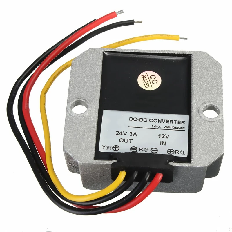 2X DC-DC 12V Step Up To 24V 3A 72W Car Power Converter Regulator