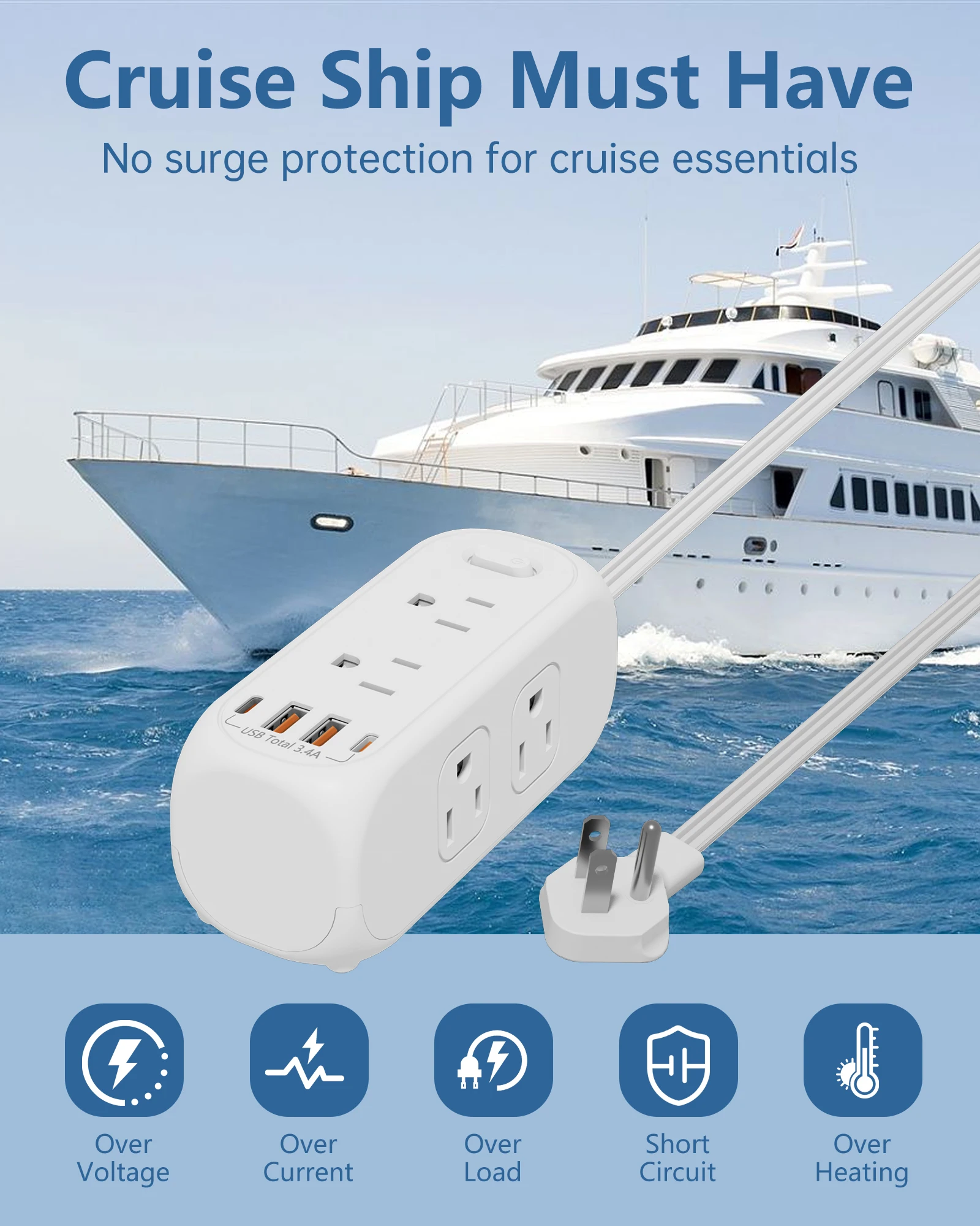 Stop Kontak Listrik Model US d - Power Strip Flat ulasan dan harga