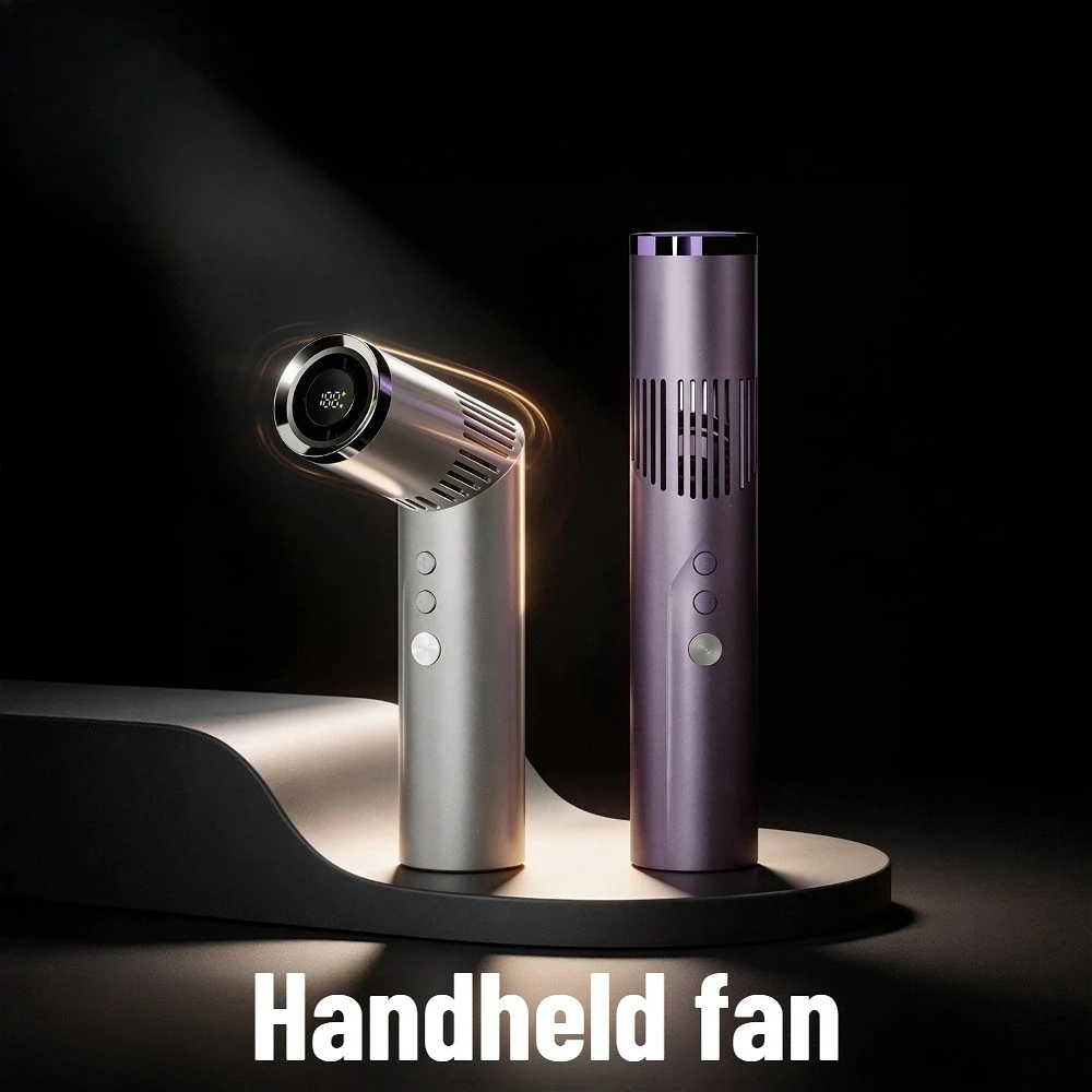 

Миниатюрный складной ручной вентилятор с бесщеточным двигателем для личного охлаждения в поездках на природе, ежедневных поездках на работу и использования в офисе