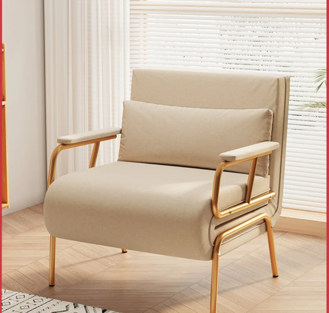Muxin Folding Sofa Bed Dual-Use Single Double Small Apartment Japanese-Style Reclining and Sleeping Fabric Lazy Sofa Chair
