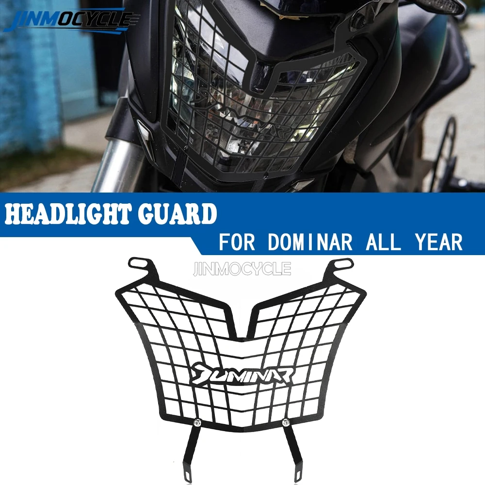 

For BAJAJ DOMINAR 250 Dominar 400 All YEAR 2021 2023-2024 Headlight Protector Guard Grille Cover 2025 DOMINAR 250 400 Motorcycle