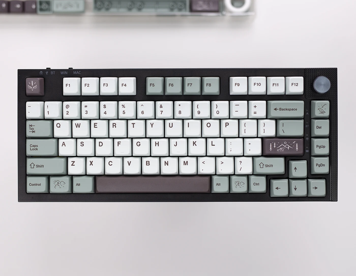 Imagem -03 - Gmk Mist Keycap Mda Pbt Sublimação Térmica Adequado para 108 100 98 97 87 84 68 Chaves