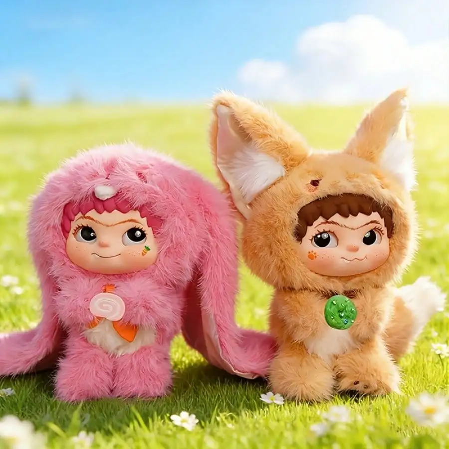 

【Miniso】Wakuku “Fox and Rabbit Mischief Diary” Series Vinyl Doll Surprise Bag Keychain Wakuku Action Figure Mystery Box Cute Doll Bag Pendant Doll Surprise Gift