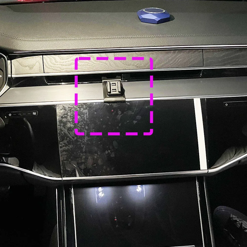 For AUDI A8 2018 2019 2020 2021 2022-2024 Car Phone Holder Special Fixed Bracket Base Wireless Charging Interior Accessories