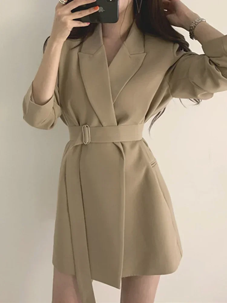 Pop Women's Blazers New In Outer Wears New In Casual Temperament High Quality Jacket Ladies Tops White Official Blazer Women