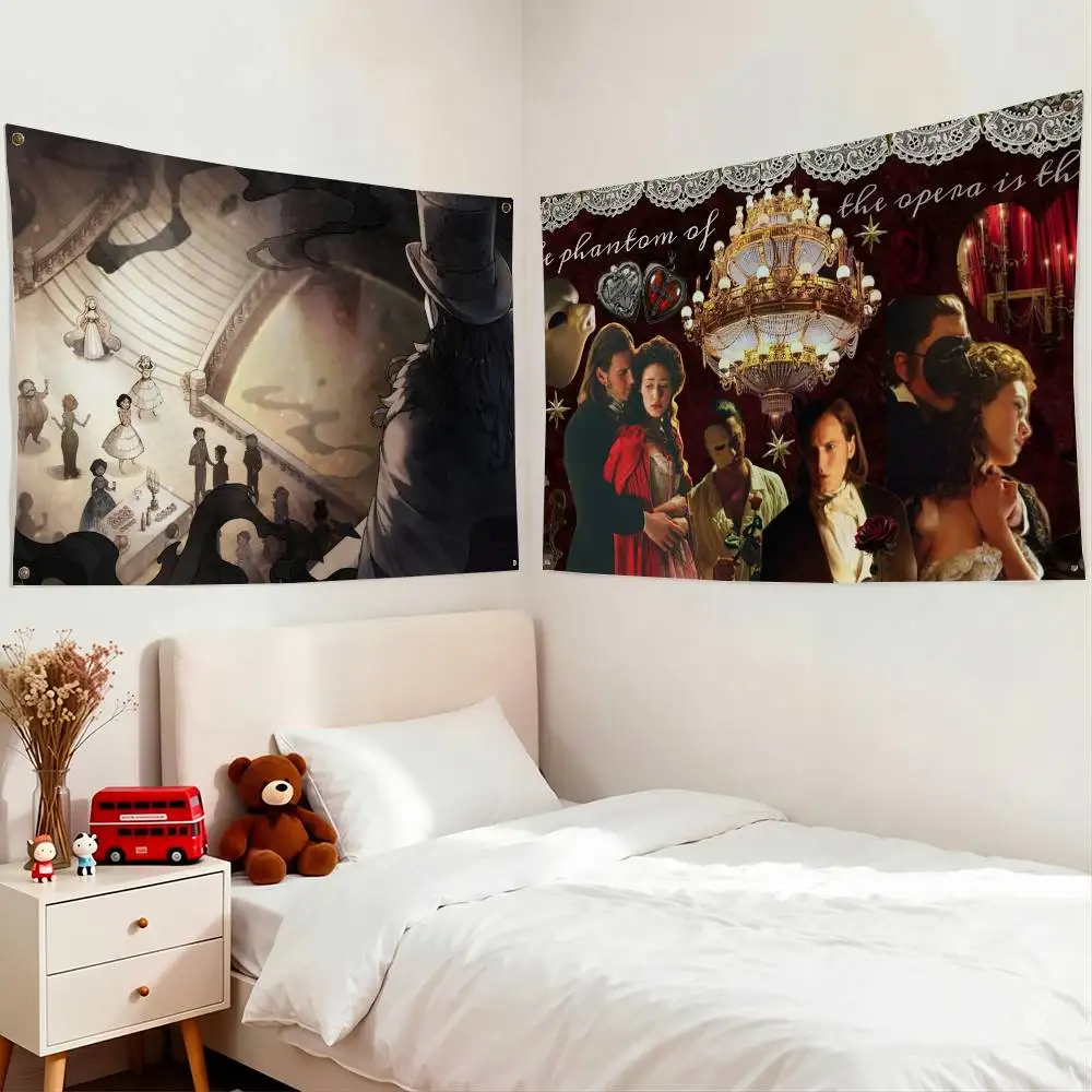 The Phantom Of The Opera Flags for Bedrooms Home Decor Items Outdoor Decors Garage Decoration Flaga