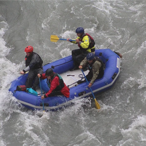 2023 Multi Functional Drop Stitch PVC Infla  Rescue Life Fishing Raft Drifting Boat with Motor Mount