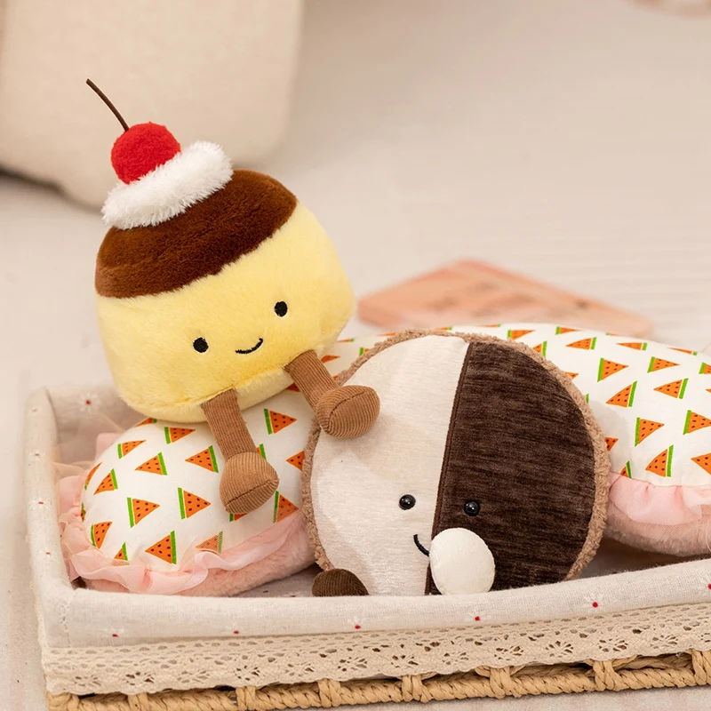 

﻿ Afternoon Tea Series Puffs Palmier Pudding black and white cookies Plush Toys Pillow Baby Cute Comfort Doll Home Decor Gift