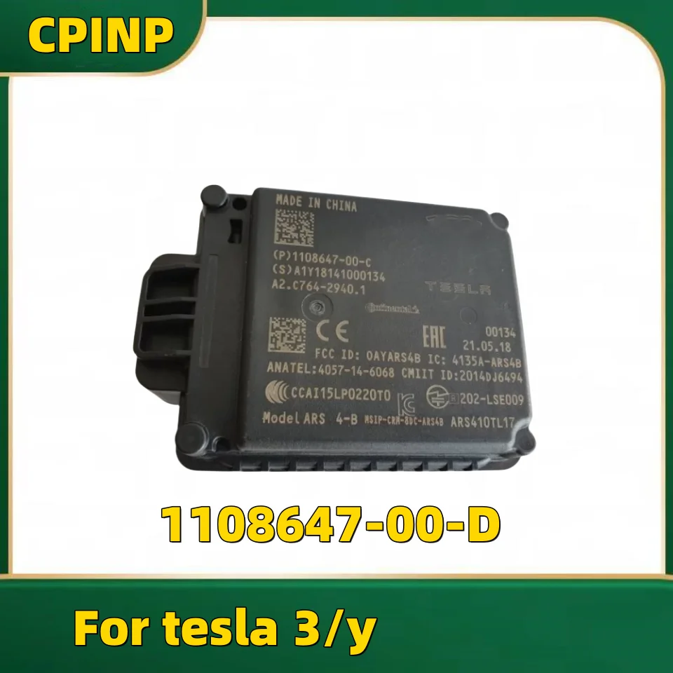 FOR TESLA MODEL 3 Y  RADAR SENSOR MODULE 2017 2018 2019 2020 1108647-00-D OEM