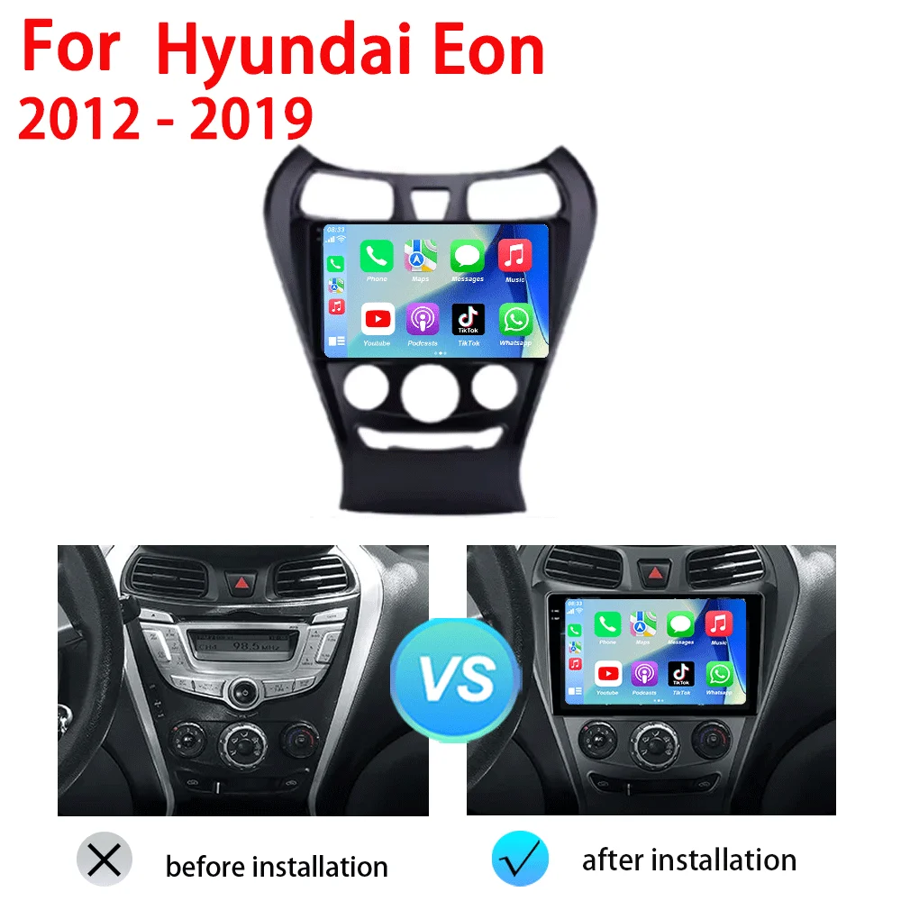 Android 15 Car Radio For Hyundai Eon 2012 - 2019 Multimedia Video Player Navigation GPS Head Unit WIFI 4G Wireless Carplay Auto