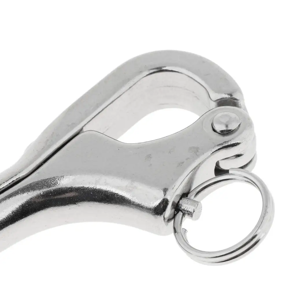 Pelican Hook Stainless Steel Quick Release Snap Shackle Heavy Duty Marine Carabiner Fasteners for Mooring Lines