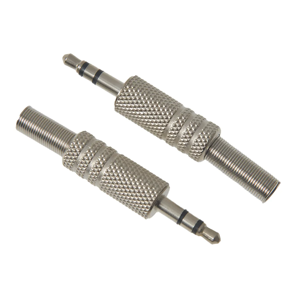 1pc 3.5 Headphone Plug 4 Pole Male Repair Headphone Audio Jack Plug Connector Dual Channel Headphone Jack