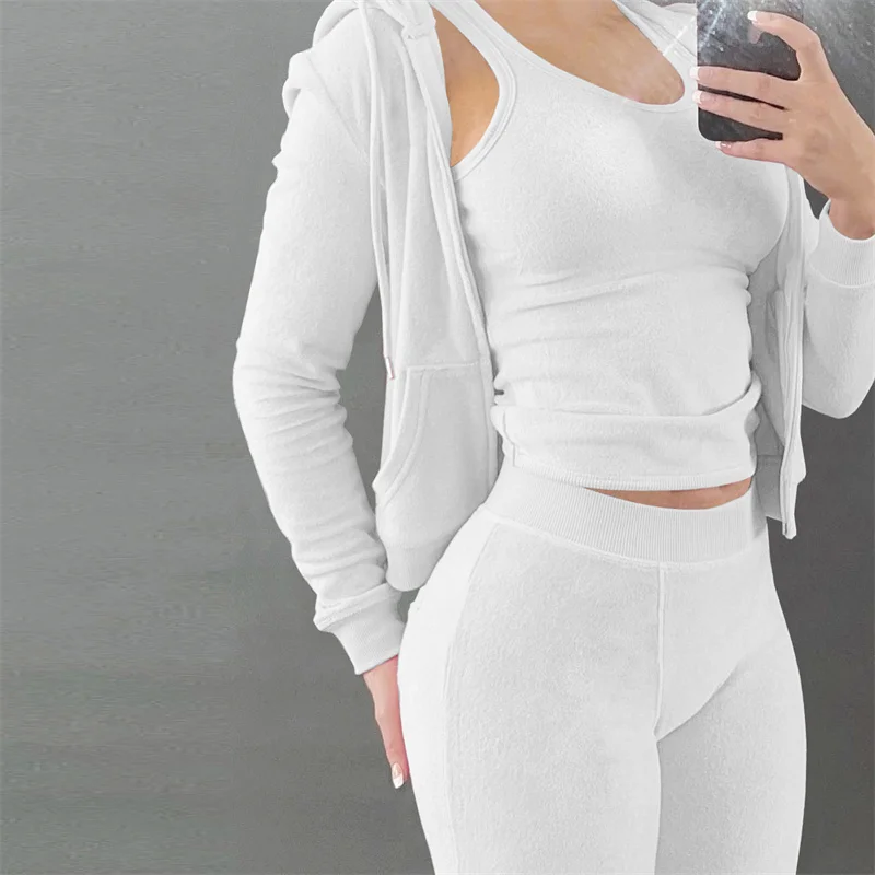 Costume de sport pour femmes, costume de sport pour enfants, 3 pièces