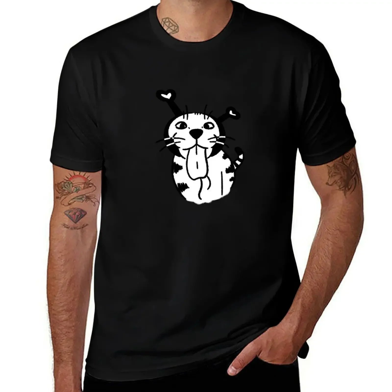 

Valentines Day Love Meme Cat Costume Doodle T-Shirt vintage graphic tee T-shirts oversize anime shirt oversized men clothing